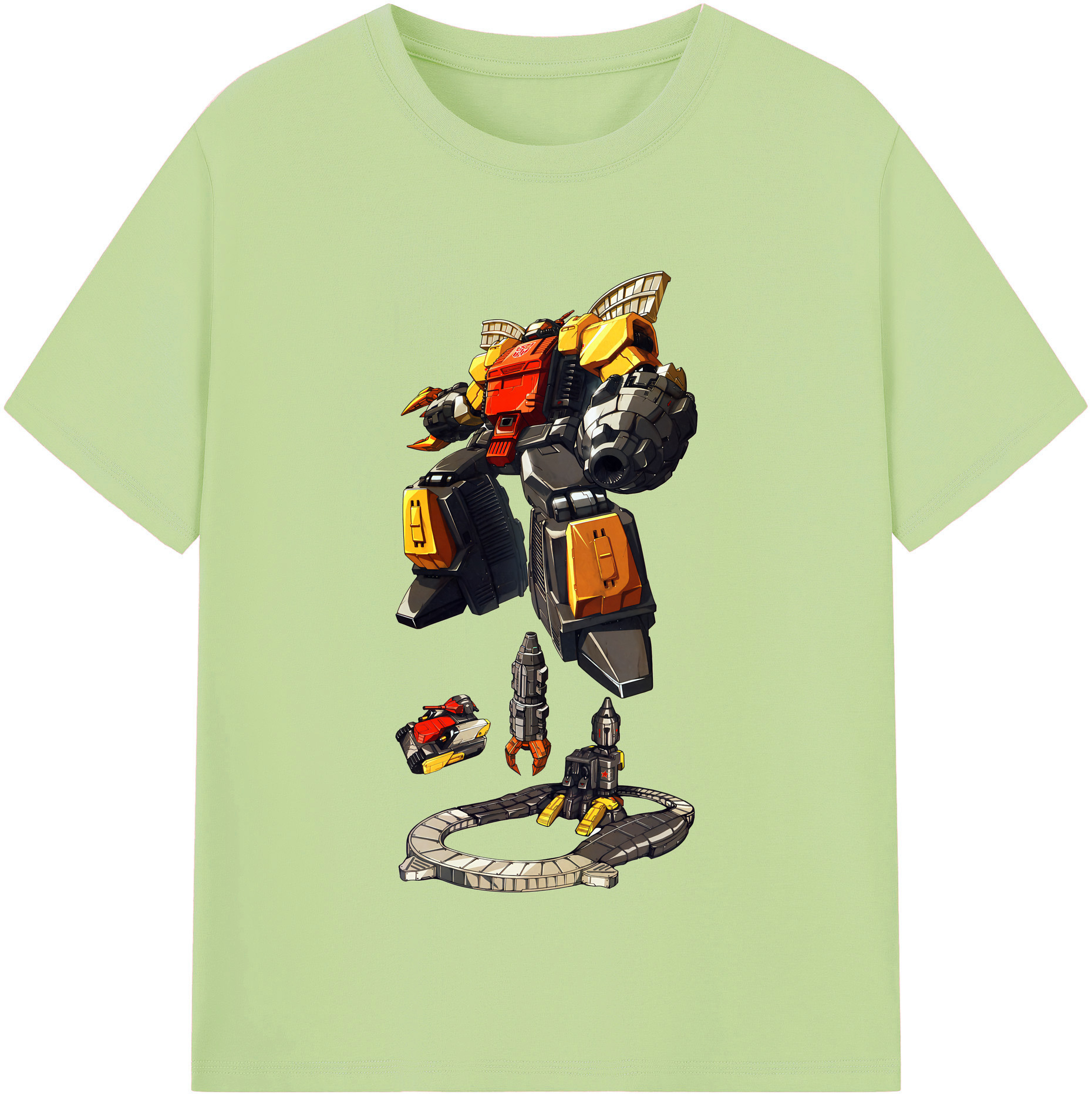 （画像用） Transformers トランスフォーマー 綿100％半袖Tシャツ（フロントプリント）